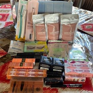 fake lashes and brow care